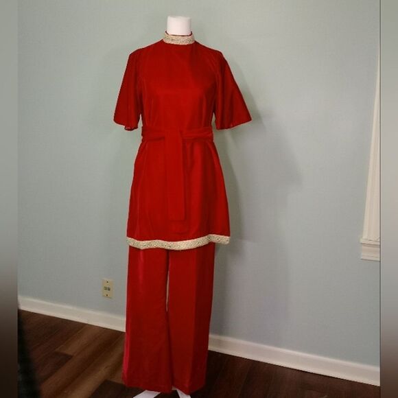 60s velvet evening set - Picture 1 of 9